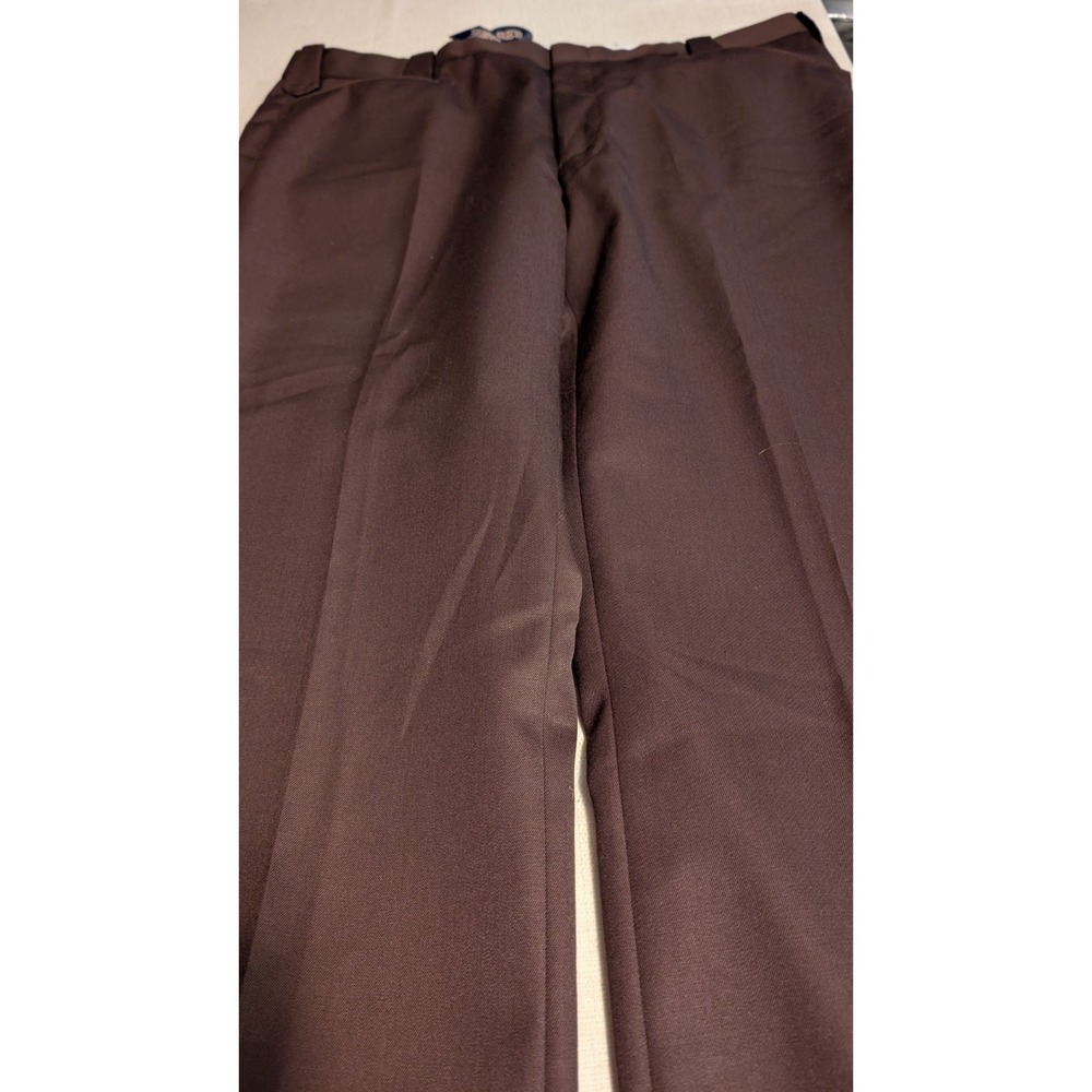 Men's Circle S Size 40 Brown Polyester Wool Slacks